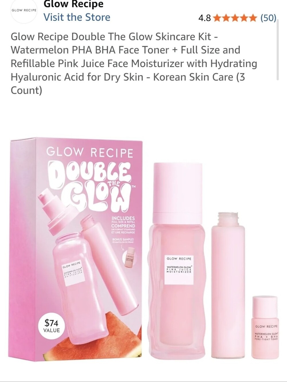 Glow Recipe Double Glow Set